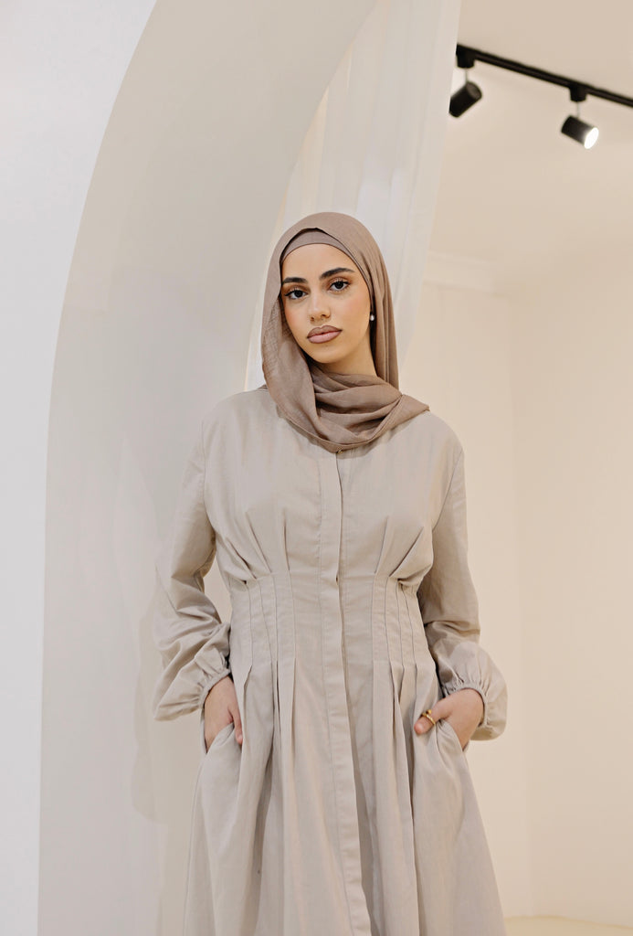 CELINE LINEN DRESS - BLACK - SOFINAS