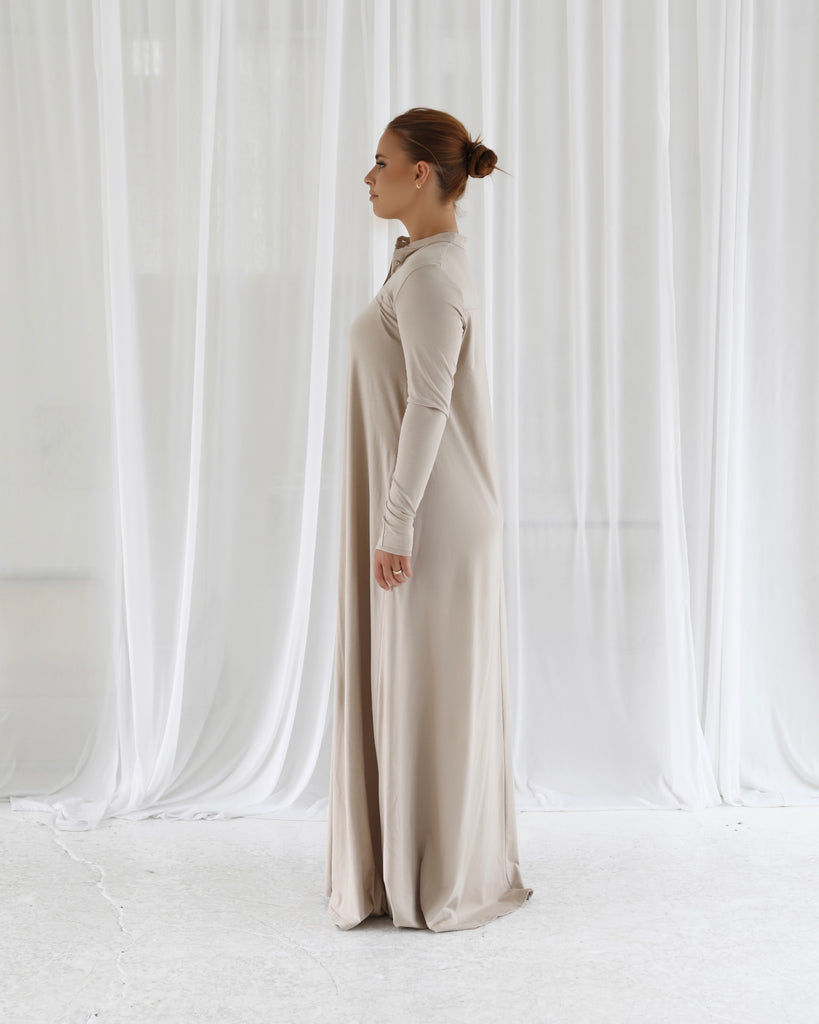 Buttery Cotton Dress - Blanc - SOFINAS