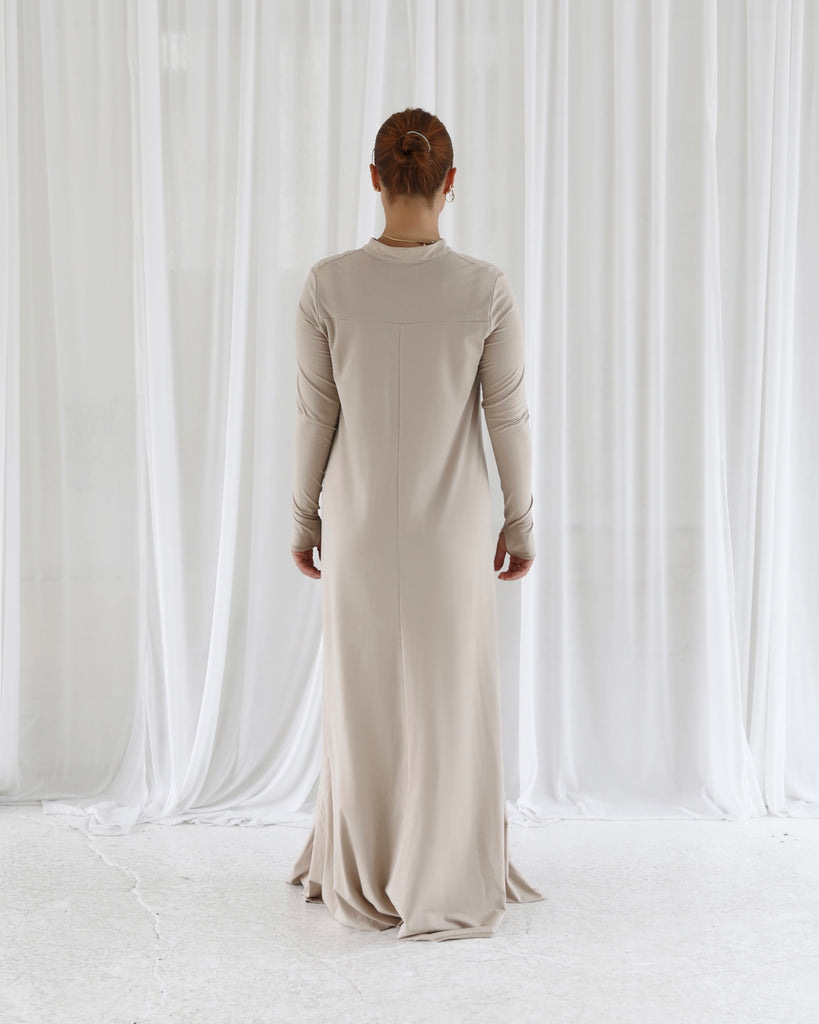 Buttery Cotton Dress - Blanc - SOFINAS