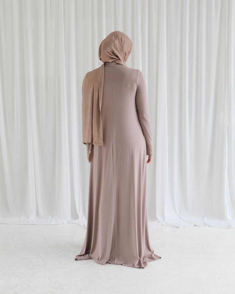 Buttery Cotton Dress - Mink - SOFINAS