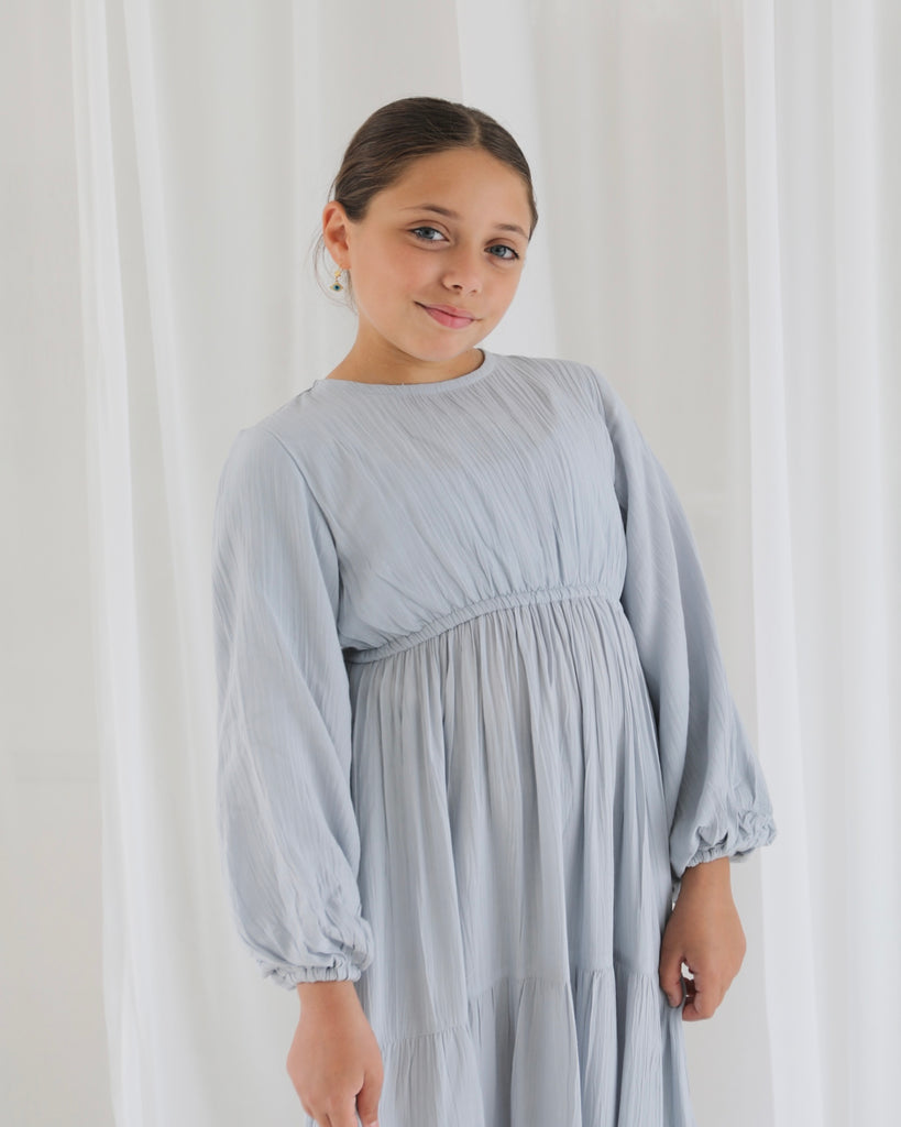 Zahra Dress Powder Blue - SOFINAS