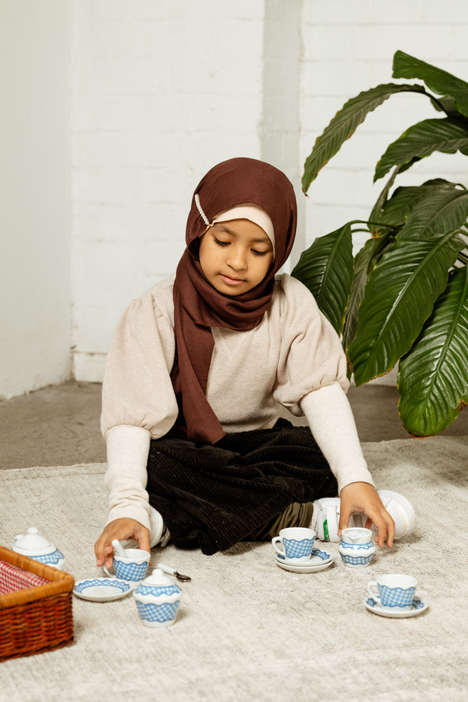 Toffee Premium Demure Modal Headscarf - SOFINAS