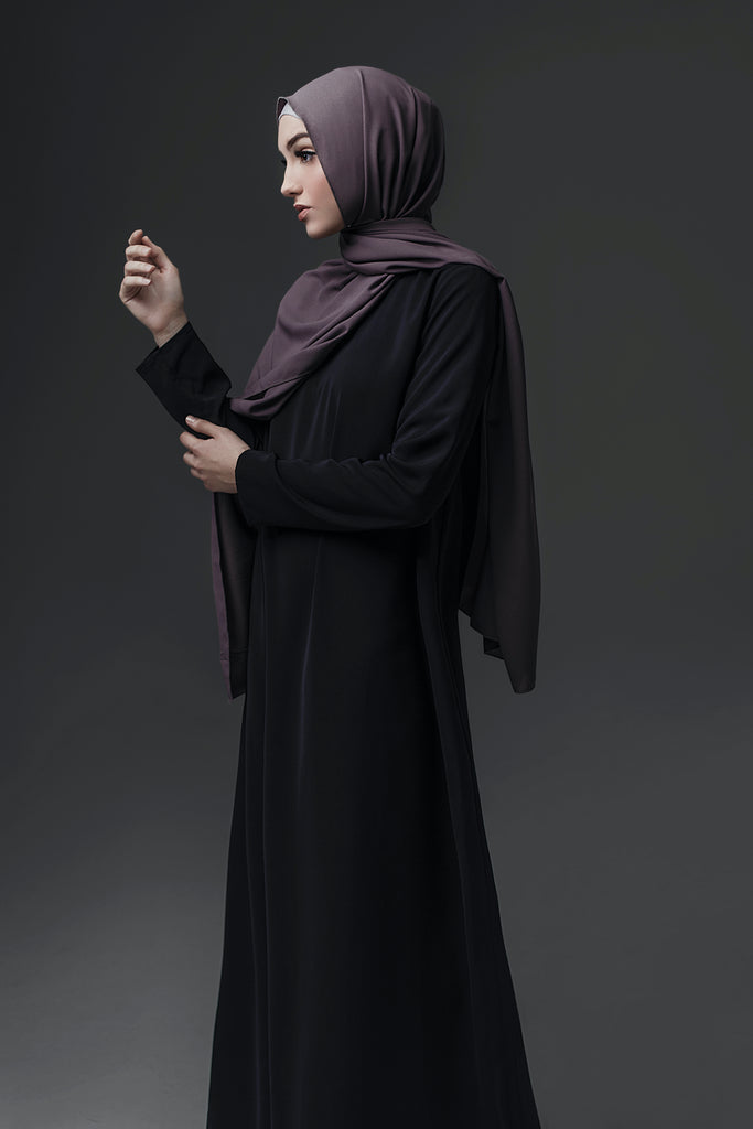 Damson Dusk Non-Sheer Head Scarf - SOFINAS