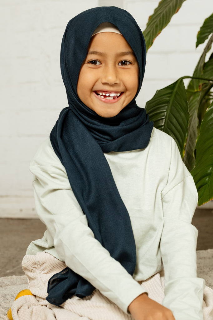 Deep Basalt Premium Demure Modal Headscarf - SOFINAS