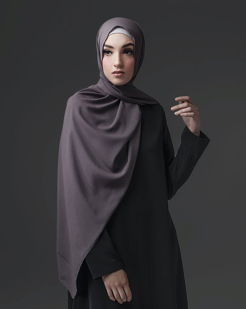 Damson Dusk Non-Sheer Head Scarf