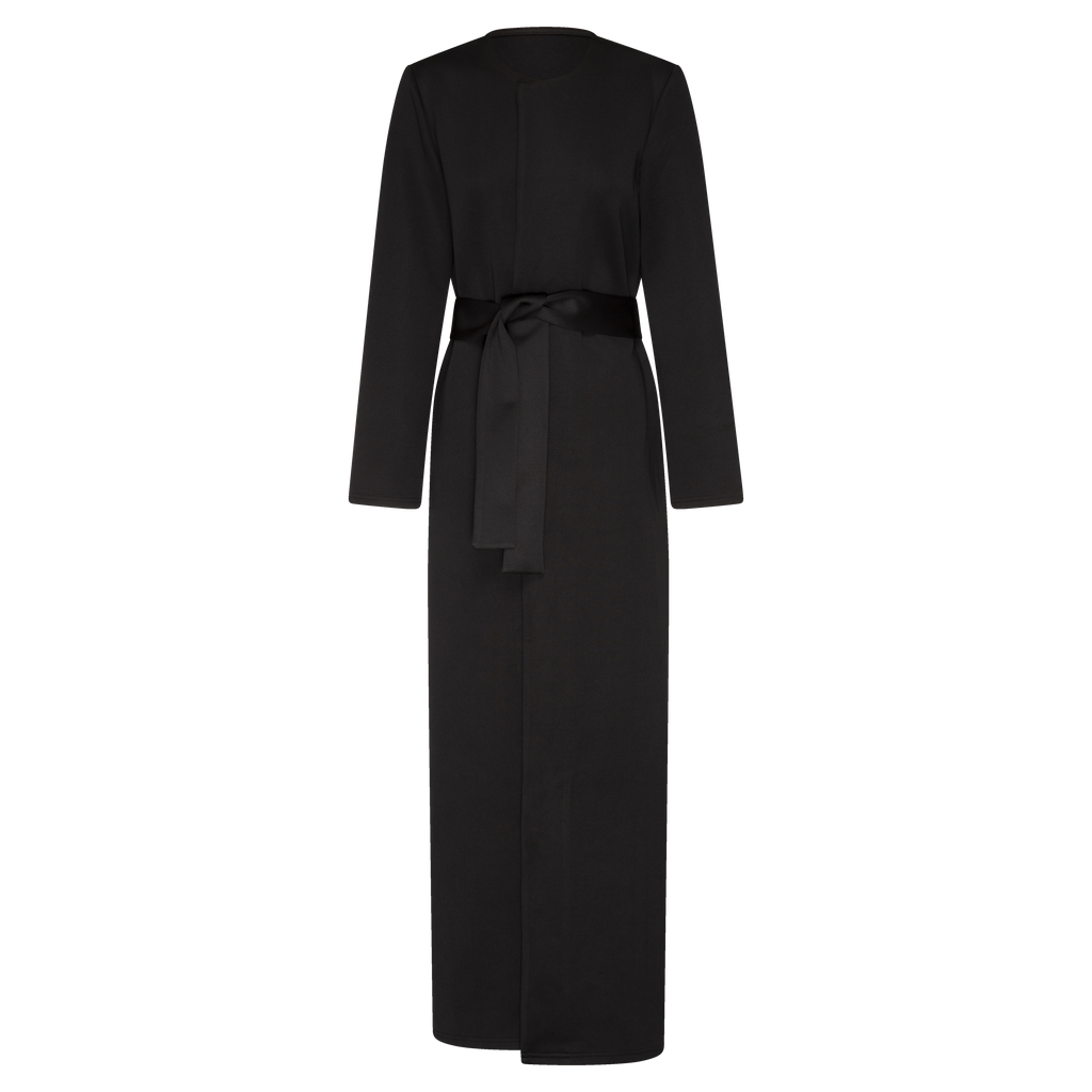 SIGNATURE BELTED OPEN ABAYA - SOFINAS