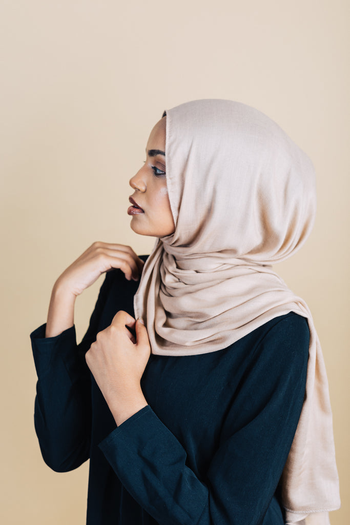 Maple Sugar Demure Headscarf - SOFINAS