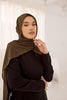 Luxe Georgette Headscarf - Deep Olive