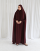 Maxi Full Length Jilbab - Dark Plum - SOFINAS
