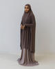 Regular Length Sleeved Jilbab - Deep Taupe