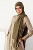 Pure Organic Silk Georgette - Olive - SOFINAS