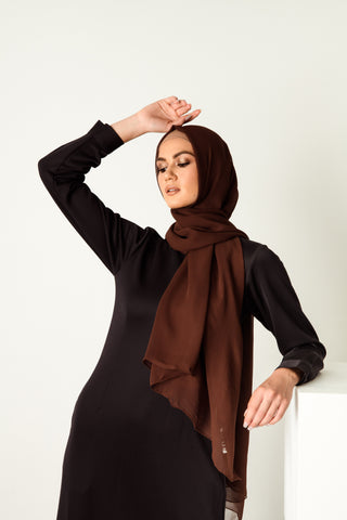 Pure Organic Silk Textured Headscarf - Ivory