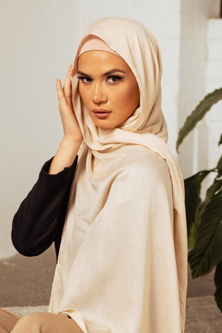 Stone Premium Demure Modal Headscarf