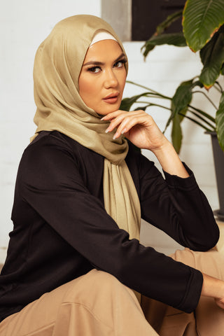 Stone Premium Demure Modal Headscarf