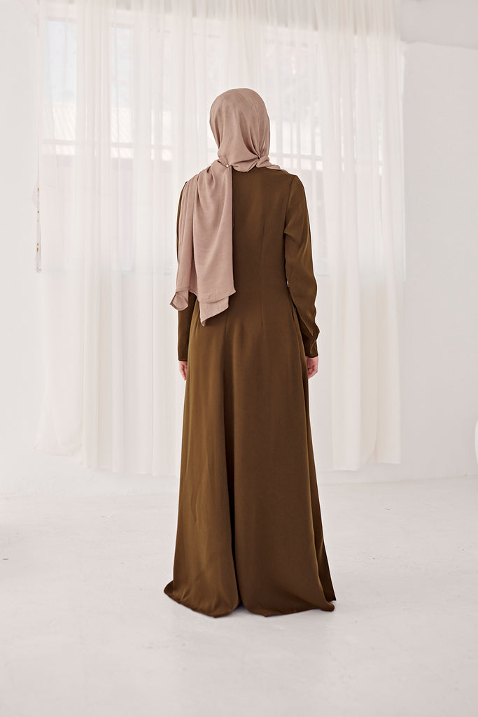 Premium Slim Line Abaya in Serpentine - SOFINAS