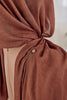 Terracotta Modal Slub Scarves - SOFINAS