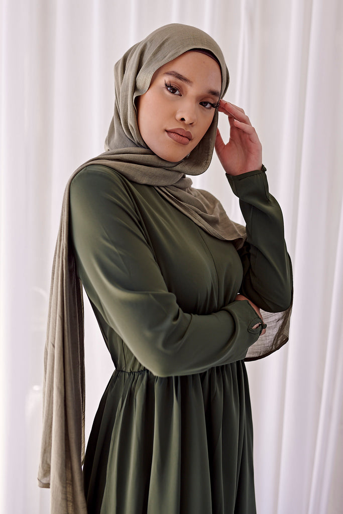 Faded Jade Modal Slub Scarves - SOFINAS