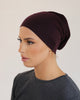 COTTON TUBE UNDERCAP - DEEP EGGPLANT - SOFINAS