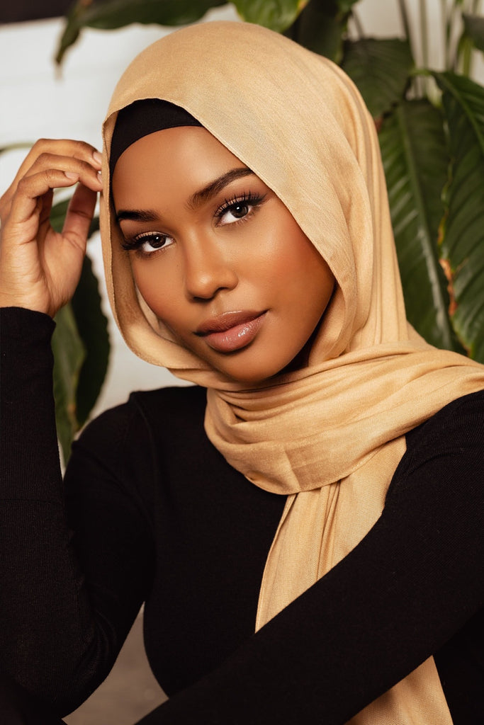 Tan Premium Demure Modal Headscarf – SOFINAS