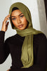Calla Green Premium Demure Modal Headscarf - SOFINAS