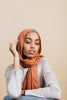 Brown Patina Premium Modal Demure Headscarf - SOFINAS