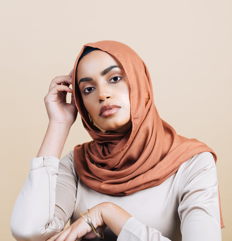 Stone Premium Demure Modal Headscarf