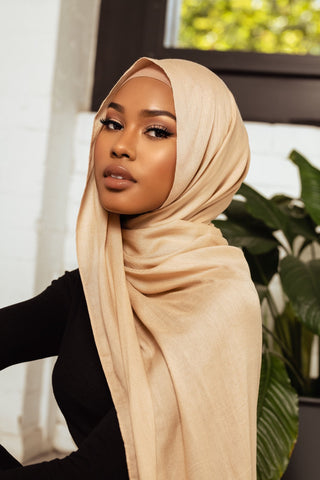 Stone Premium Demure Modal Headscarf