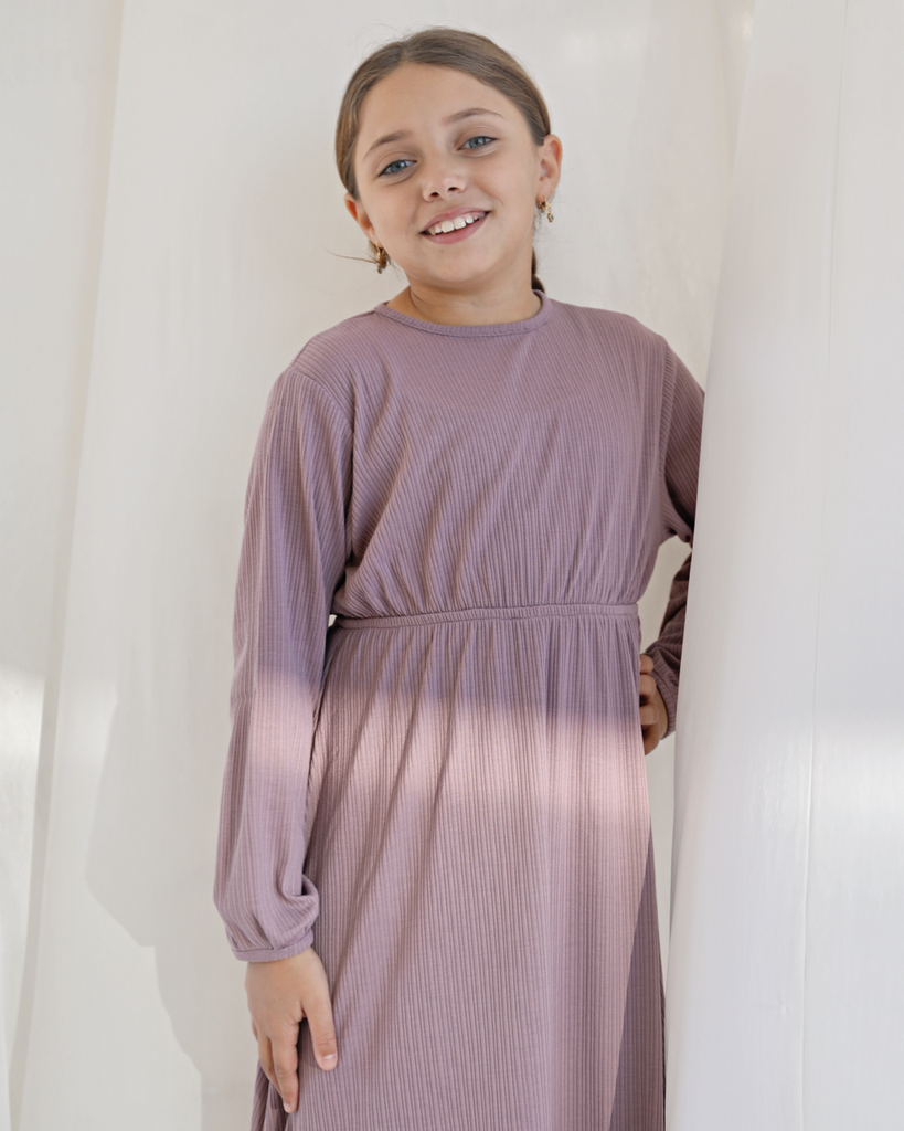 Amara Dress Dusty Purple - SOFINAS