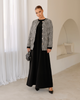 WOOL TWEED COLLARLESS JACKET - SOFINAS
