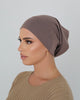 COTTON TUBE UNDERCAP - DEEP TAUPE - SOFINAS
