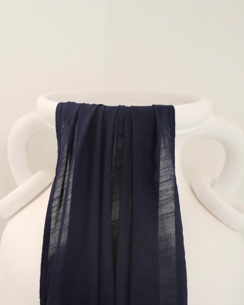 Midnight Modal Slub Scarves - SOFINAS