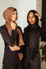 Jet Black Demure Headscarf - SOFINAS