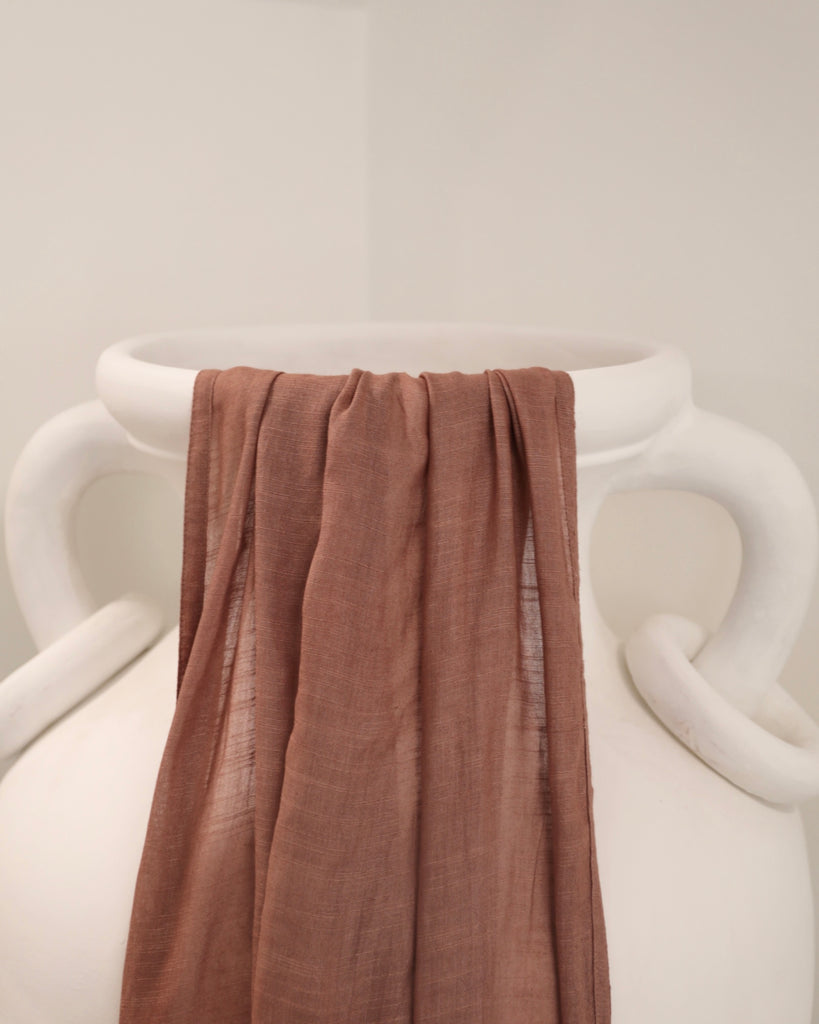 Rosewood Modal Slub Scarves - SOFINAS