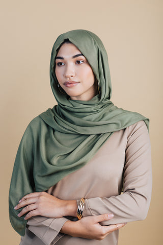 Stone Premium Demure Modal Headscarf