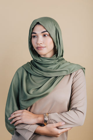 Rustic Brown Premium Demure Modal Headscarf