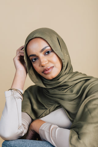 Stone Premium Demure Modal Headscarf