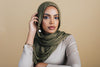Warm Olive Demure Headscarf - SOFINAS