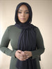 Ebony Modal Slub Scarves - SOFINAS
